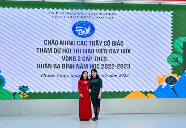 Trường THCS Nguyễn Trãi thành công rực rỡ trong Hội thi giáo viên dạy giỏi quận Ba Đình năm học 2022 – 2023