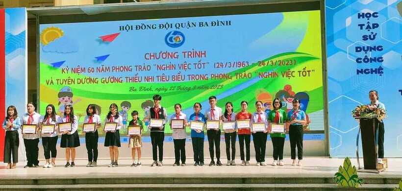 Chương trình "Kỉ niệm 60 năm phong trào Nghìn việc tốt (1963 - 2023) và tuyên dương gương tiêu biểu trong phong trào Nghìn việc tốt"