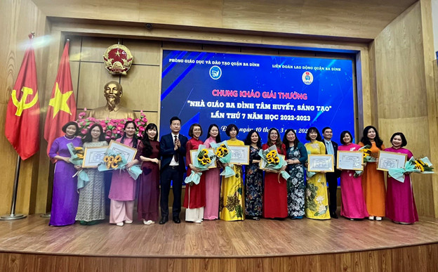 Chung khảo nhà giáo quận Ba Đình tâm huyết, sáng tạo. Cô giáo Đỗ Thị Phương Thảo