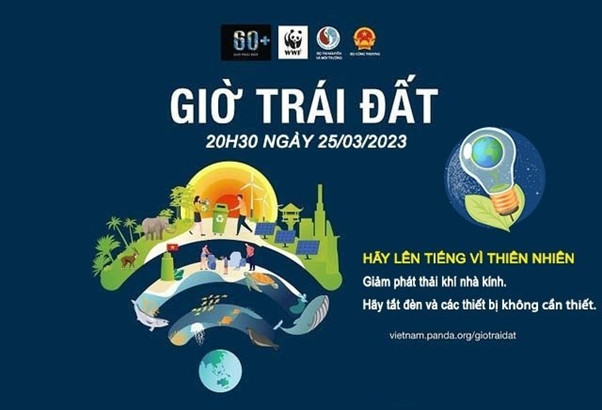 Hưởng ứng Giờ trái đất 2023: Tiết kiệm năng lượng, kiến tạo tương lai xanh