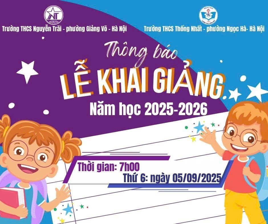 Thông báo về Lễ khai giảng năm học 2025 - 2026