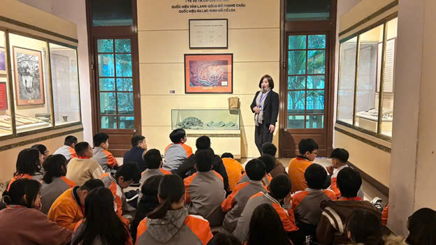 Chuyến đi học tập trải nghiệm tại Bảo tàng Lịch sử Quốc Gia của lớp 6A3