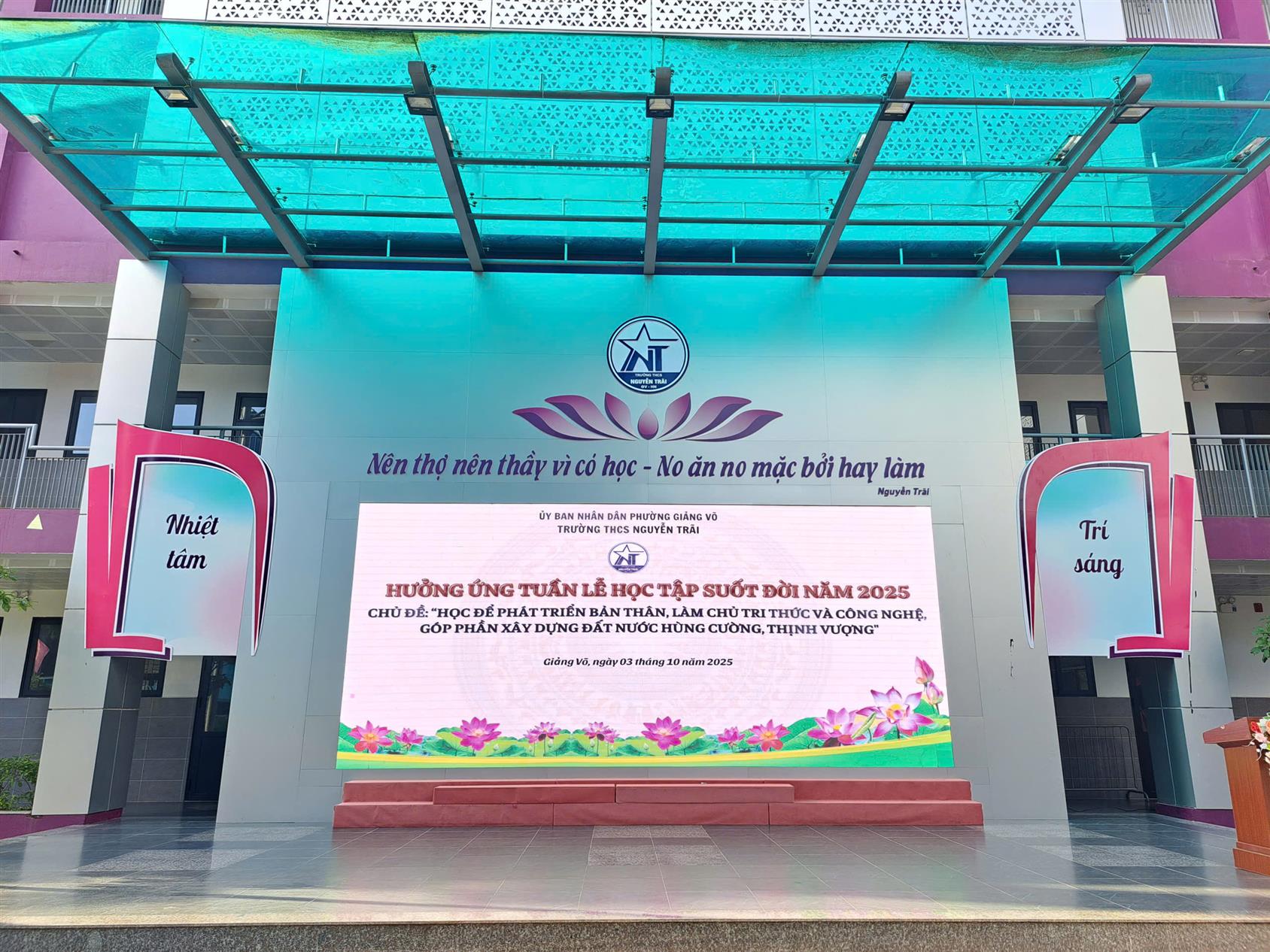 Trường THCS Nguyễn Trãi hưởng ứng Tuần lễ học tập suốt đời 2025