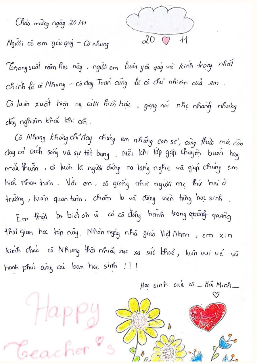 Bài dự thi Cuộc thi "Em là phóng viên nhí triển vọng" - Học sinh Hoàng Hải Minh lớp 6A3