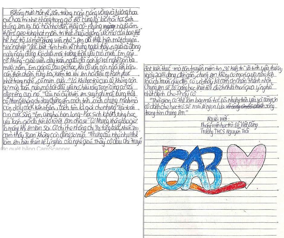 Bài dự thi Cuộc thi "Em là phóng viên nhí triển vọng" - Học sinh Lê Việt Dũng lớp 6A3