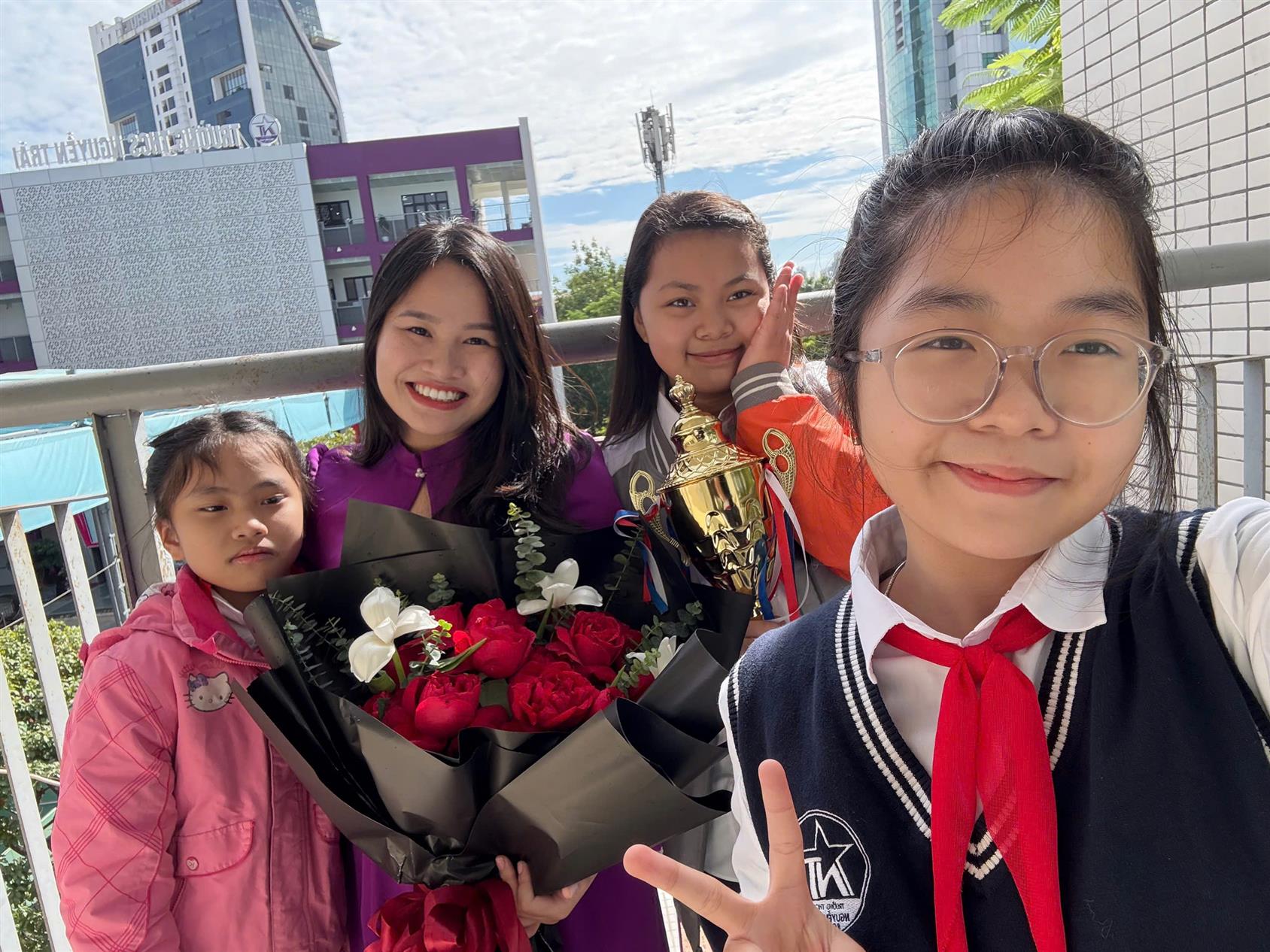 Lớp 6A4 chúng em hân hoan chúc mừng ngày Nhà giáo Việt Nam 20/11