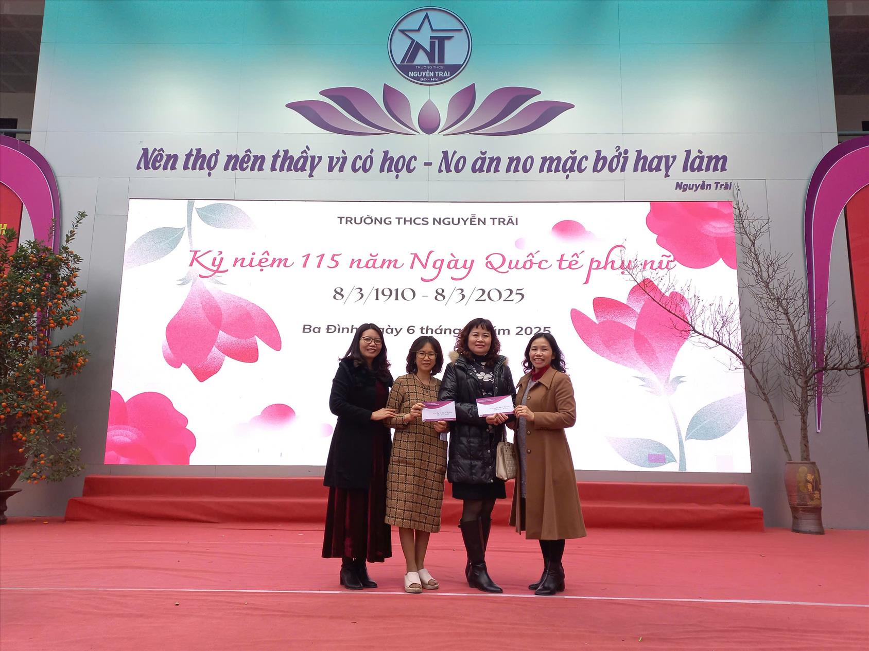 Nhiều hoạt động sôi nổi chào mừng 115 năm Ngày Quốc tế Phụ nữ 8/3 tại trường THCS Nguyễn Trãi