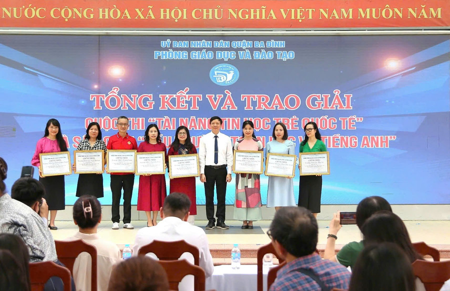 Nguyễn Trãi Ba Đình tỏa sáng tại sân chơi trí tuệ cấp Quận năm học 2024–2025