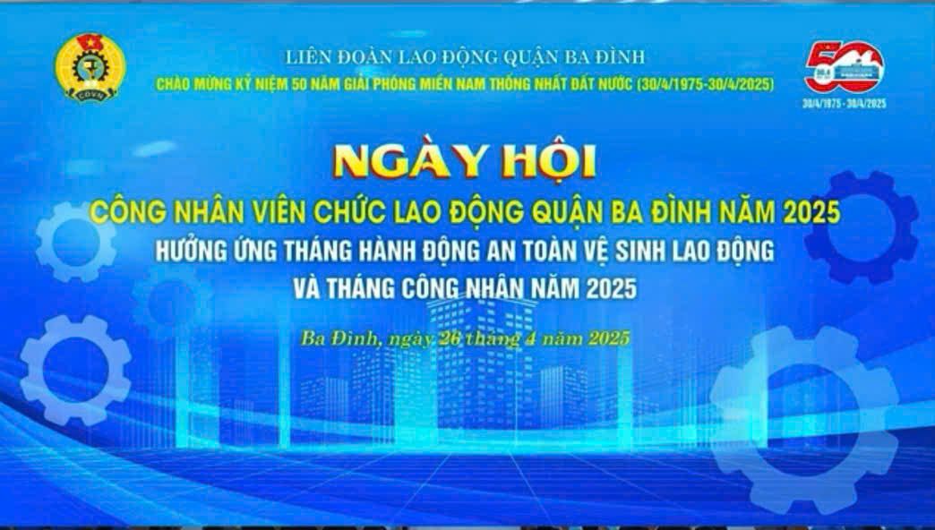 Công đoàn trường THCS Nguyễn Trãi tích cực hưởng ứng các hoạt động của Ngày hội CNVCNLĐ do LĐLĐ Quận Ba Đình tổ chức