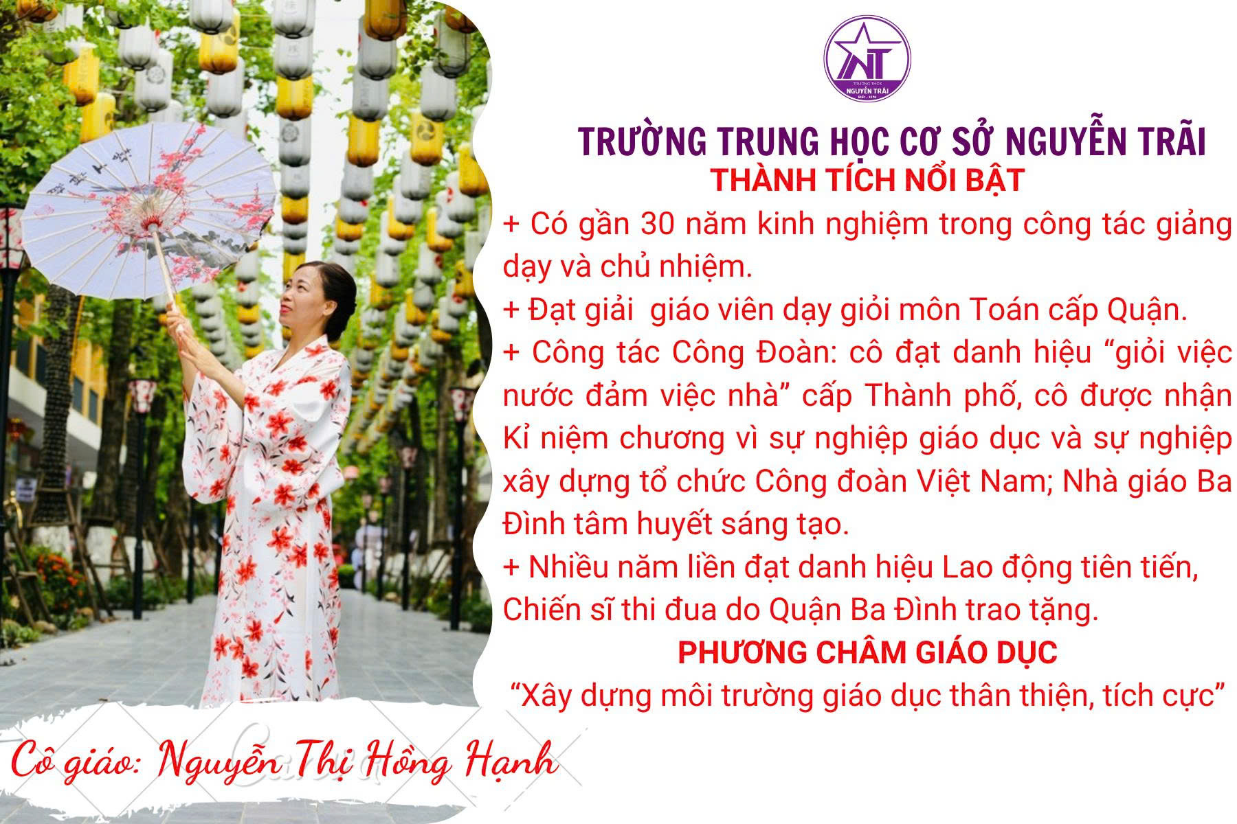 Lời tri ân sâu sắc tới thầy cô  trường THCS Nguyễn Trãi của lớp 9A2 niên khóa 2021_2025