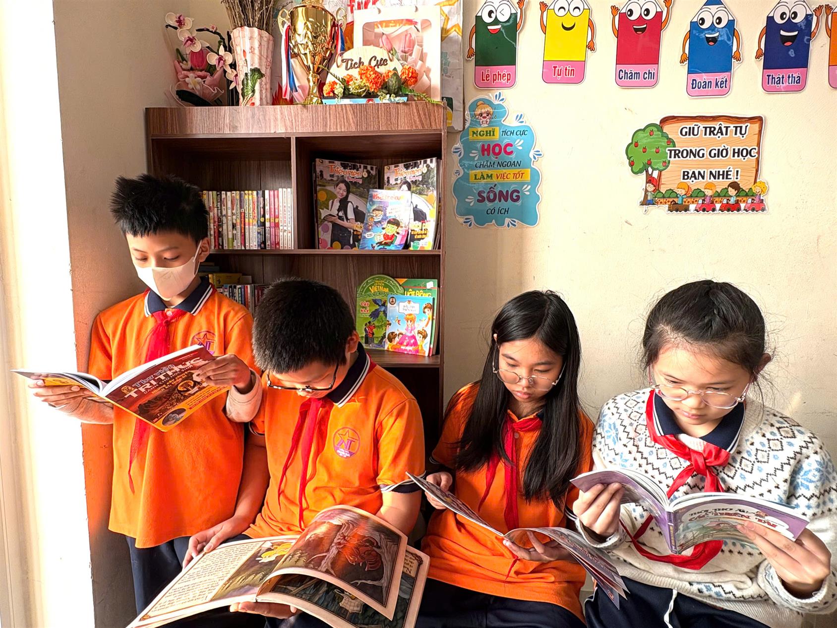 Học sinh lớp 6A4 THCS Nguyễn Trãi lan tỏa tình yêu sách