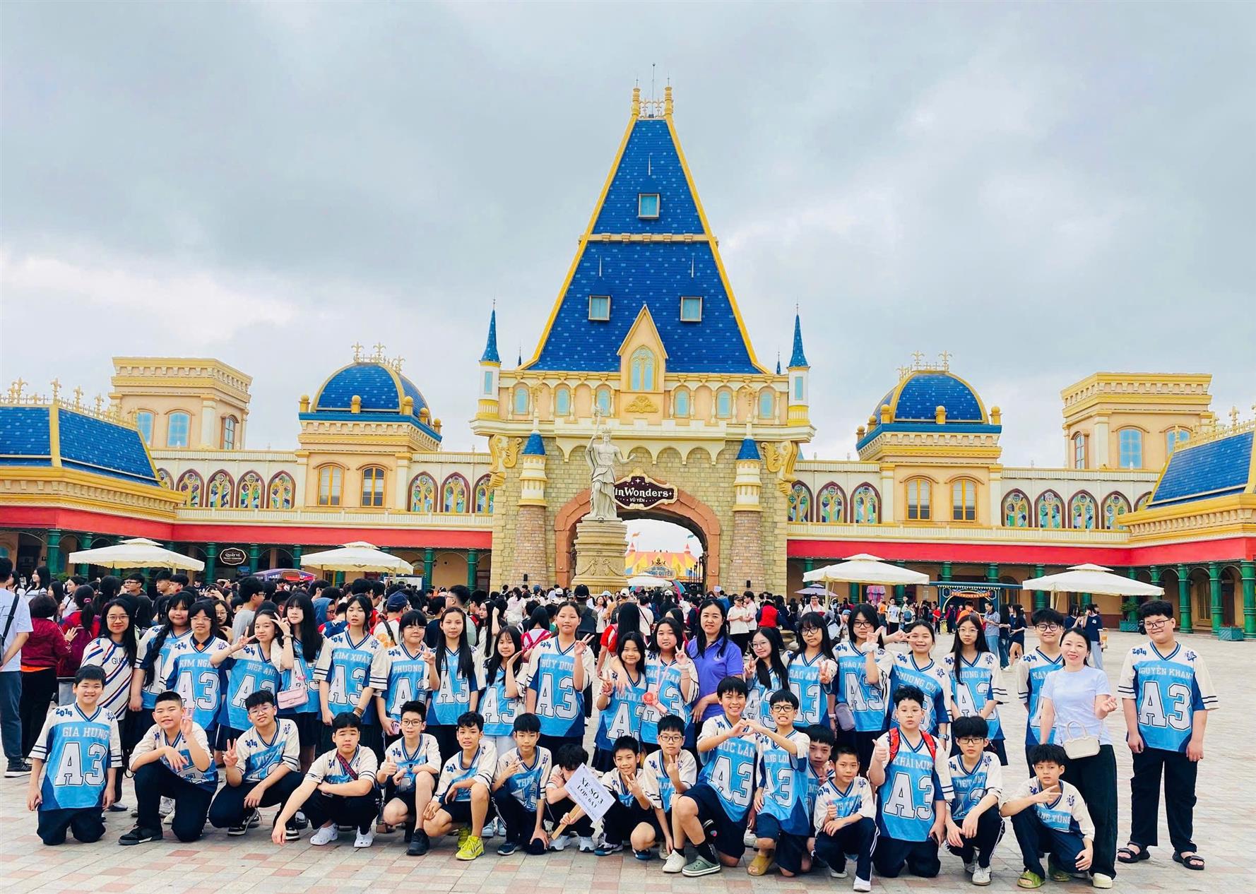 Hoạt động trải nghiệm thực tế của học sinh lớp 6A3 tại Vin Vũ Yên