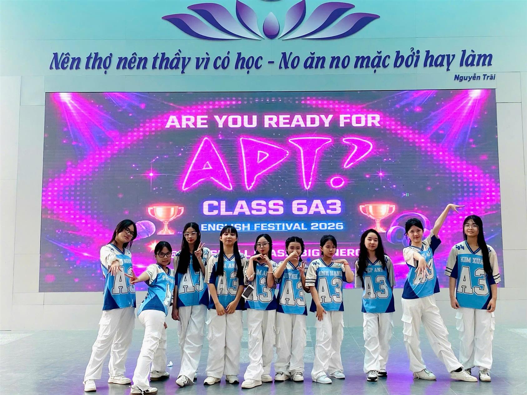 Lớp 6A3 tự tin mở màn English festival 2025–2026 và xuất sắc đạt giải ba