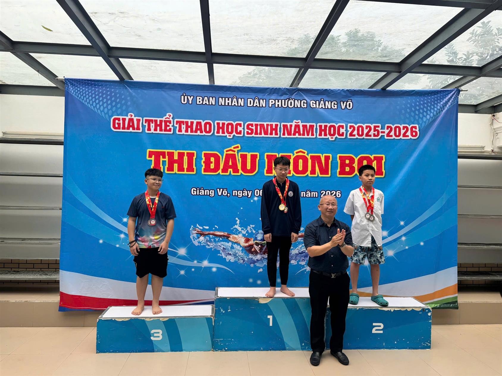 Học sinh lớp 6A3 đạt thành tích cao tại giải thể thao học sinh phường Giảng Võ năm học 2025–2026