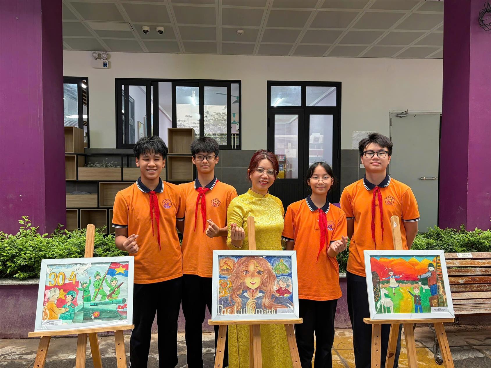 Chúc mừng "Họa sĩ nhí" lớp 6A6 đạt giải tại cuộc thi vẽ tranh hưởng ứng Ngày hội đọc sách