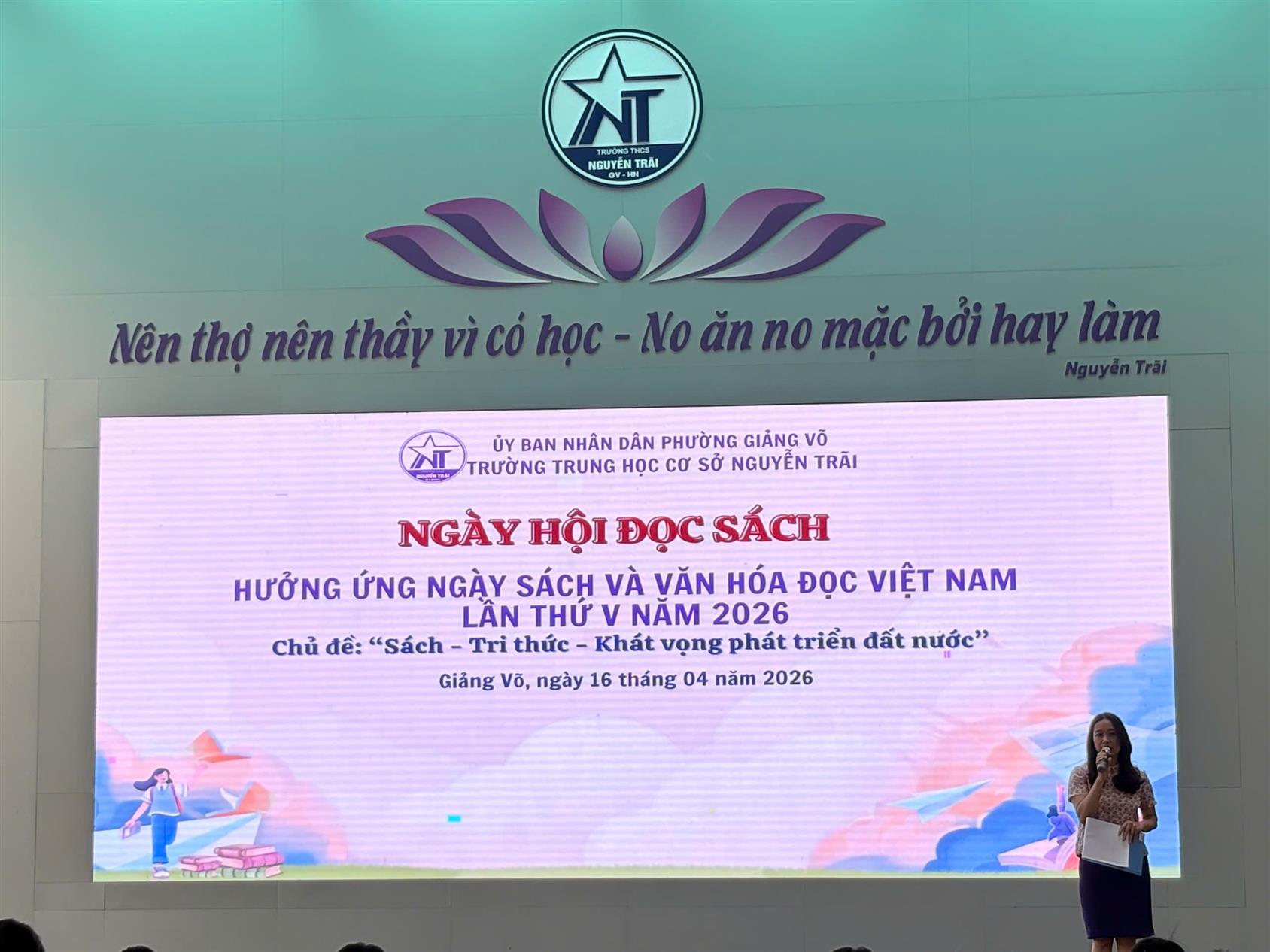 Ngày hội đọc sách – Lan tỏa niềm yêu thích đọc sách trong học sinh Trường THCS Nguyễn Trãi