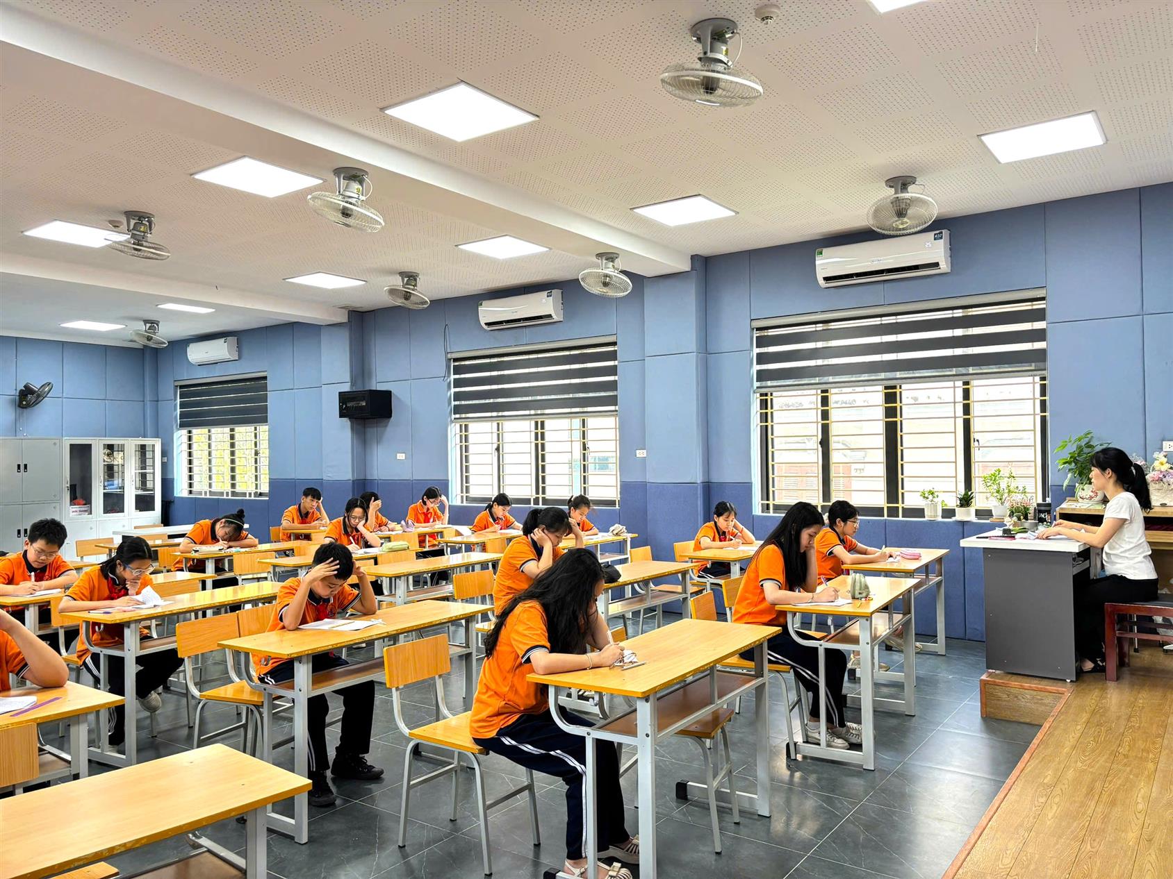 Sôi nổi cuộc thi Học sinh giỏi cấp trường tại trường THCS Nguyễn Trãi